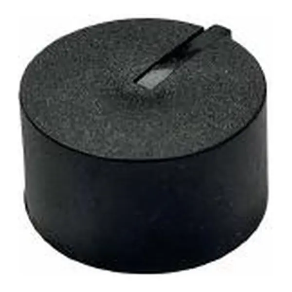 Perilla 20mm LDK 0° negra policarbonato Abba