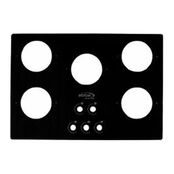 Vidrio mesa cubierta 30″ 5S (760X520) negro Abba