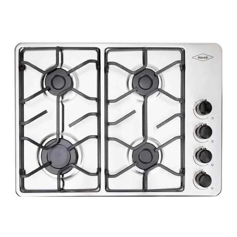 Cubierta de empotrar Haceb 60x43 inox a gas natural