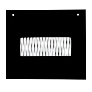 Vidrio Mesa Cubierta Empotrar 20" 5D 600x510x6mm Abba Negro